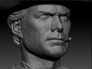 clint eastwood young version 3d print model 3D Print Model