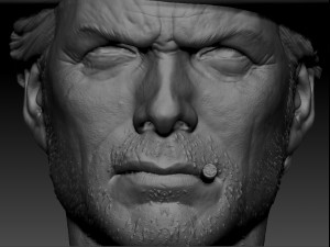 clint eastwood young version 3d print model 3D Print Model