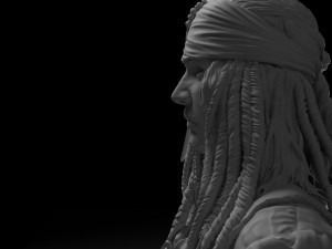johnny depp jack sparrow - pirates of the caribbean 3D Принт Модель