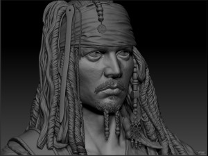 johnny depp jack sparrow - pirates of the caribbean 3D Принт Модель