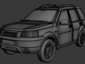 land rover freelander suv car high poly 3D 模型
