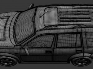 land rover freelander suv car high poly 3D 模型