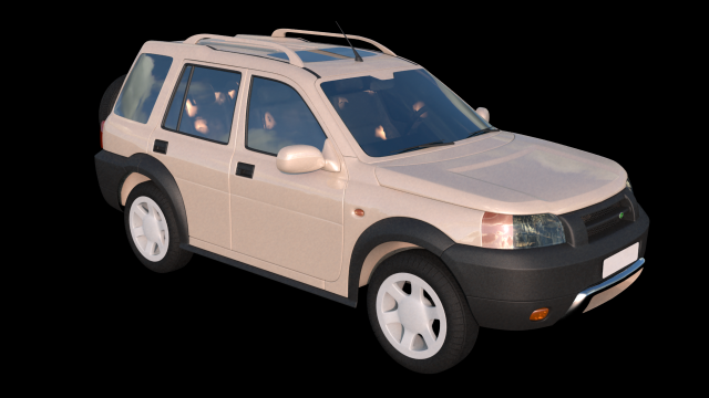 land rover freelander suv car high poly 3D 模型 .c4d .max .obj .3ds .fbx .stl .blend 