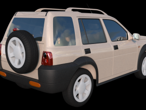 land rover freelander suv car high poly 3D 模型