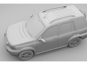 land rover freelander suv car rigged and animated Modèle 3D