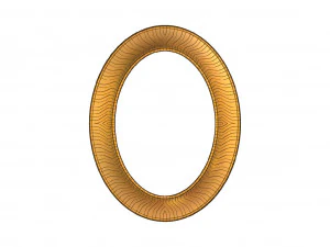 3d stl модель рамы для зеркала на ЧПУ 3D Принт Модель