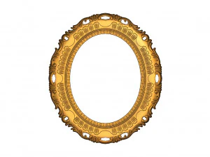 3d stl 모델 거울 프레임 3D 프린트 모델