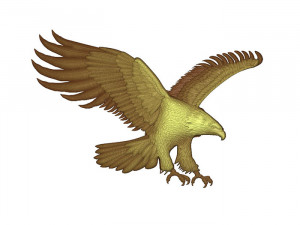 Eagle 3d stl model for cnc 3d 3D Print Model