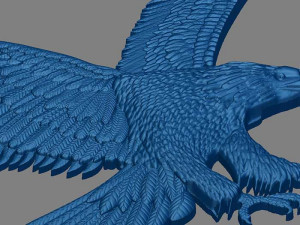 Eagle 3d stl model for cnc 3d 3D Print Model