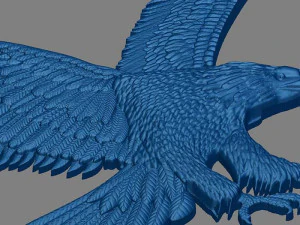 Eagle 3d stl model for cnc 3d 3D Print Model