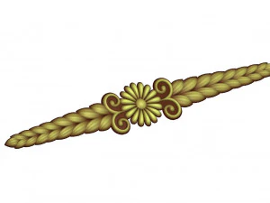 decorative ornament relief model 3D Model