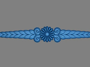 decorative ornament relief model 3D Model