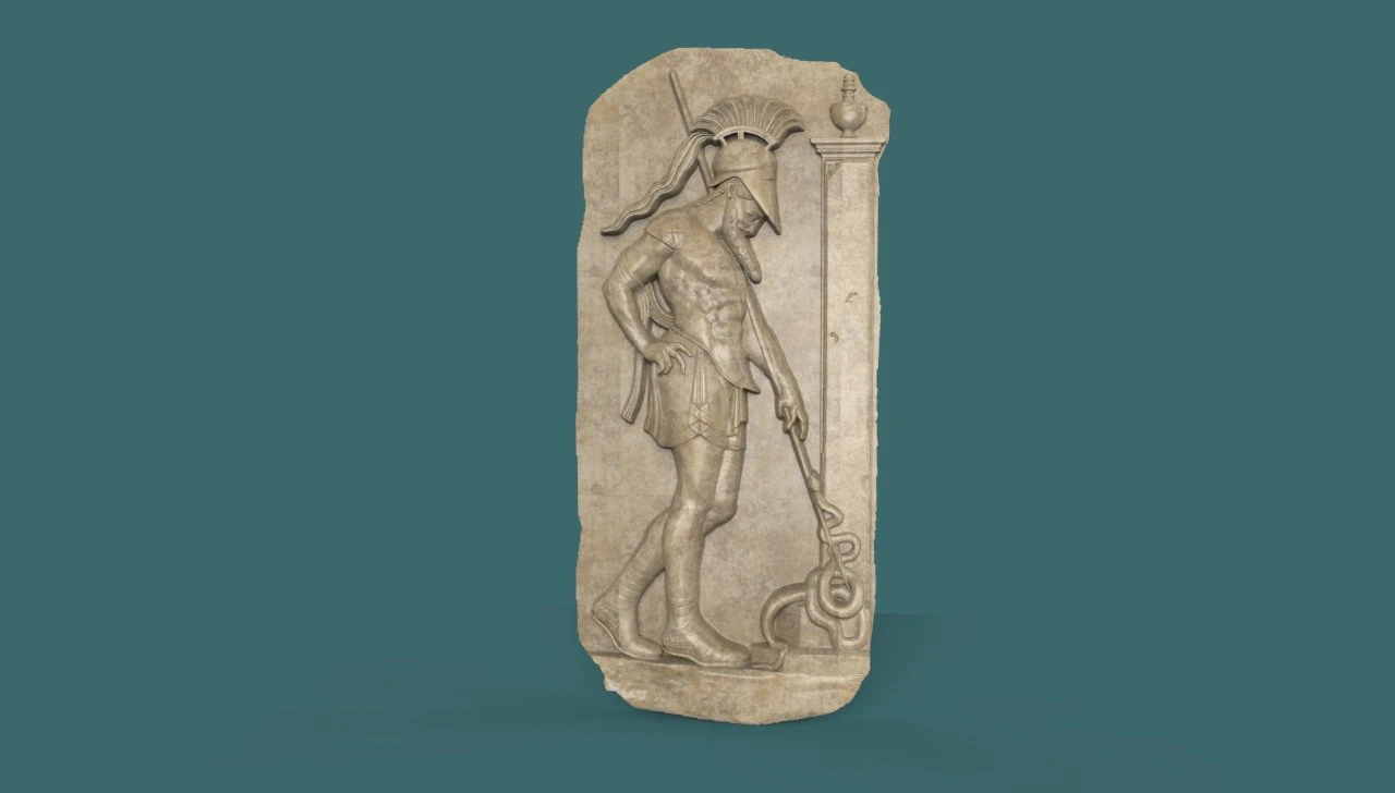 greek warrior stela 3d stl model for cnc 3D Print Model .c4d .max .obj .3ds .fbx .stl .blend 