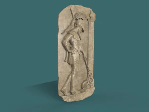 greek warrior stela 3d stl model for cnc 3D Print Model