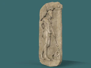 greek warrior stela 3d stl model for cnc 3D Print Model