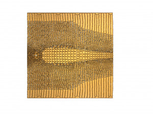 Crocodile skin 3d stl model for cnc Modello di stampa 3D