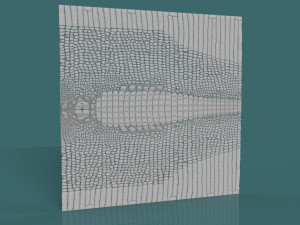 Crocodile skin 3d stl model for cnc Modello di stampa 3D