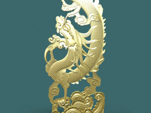 dragon 3d stl model for cnc 3D प्रिंट मॉडल