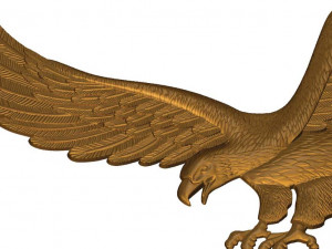 eagle 3d stl model for cnc Modèles 3D en vedette