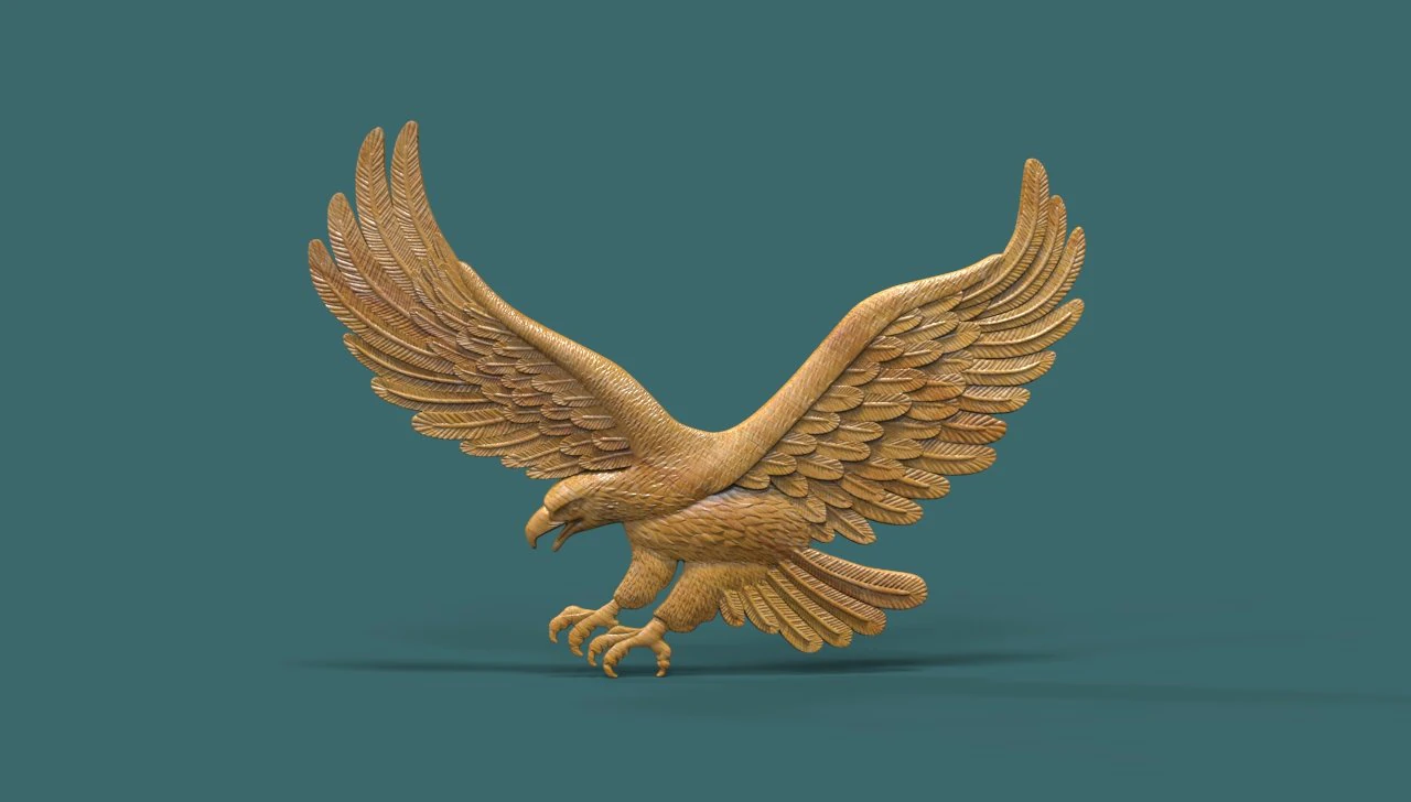 eagle 3d stl model for cnc 3D Print Model .c4d .max .obj .3ds .fbx .stl .blend 