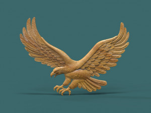 eagle 3d stl model for cnc 3Dプリントモデル