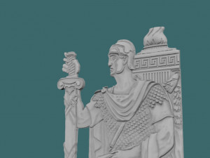 roman army soldier 3d stl model for cnc 3D 프린트 모델