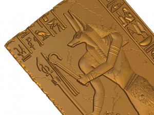 anubis 3d stl model for cnc Modelo de impresión 3D