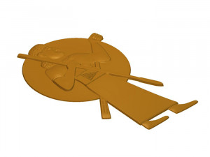 hittites warrior 3d stl model for cnc Model Cetak 3D