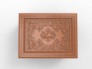 vintage hand carved chest 3d stl model for cnc 3Dプリントモデル