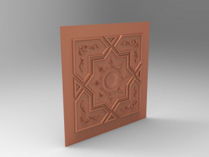 wall decor panel Model 3D