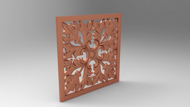 wall decor panel 3D Model .c4d .max .obj .3ds .fbx .stl .blend 