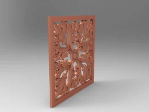 벽 장식 패널 3D 모델