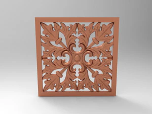 벽 장식 패널 3D 모델