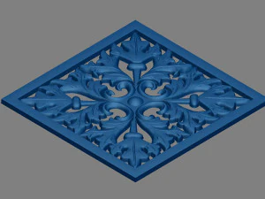 벽 장식 패널 3D 모델