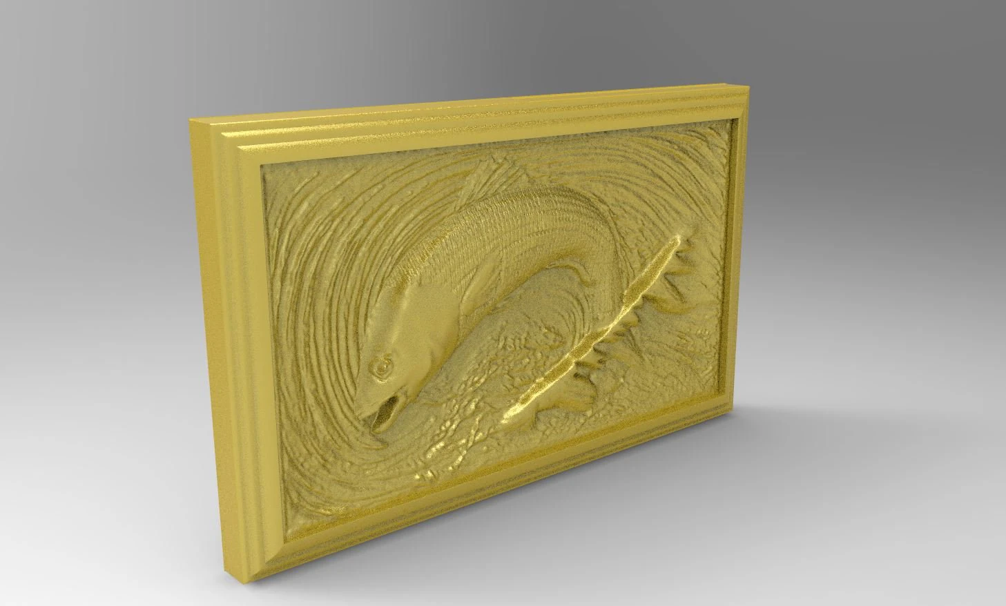 fish scene tableau 3d stl model for cnc 3D Print Model .c4d .max .obj .3ds .fbx .stl .blend 