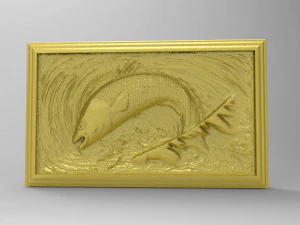 fish scene tableau 3d stl model for cnc 3D Print Model
