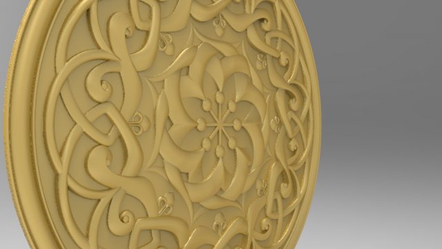 rosette 3d stl model for cnc 3D प्रिंट मॉडल .c4d .max .obj .3ds .fbx .stl .blend 