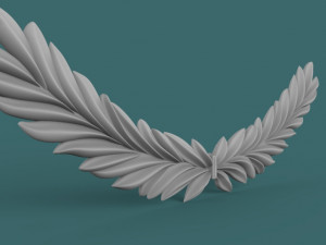 wreath 3d stl model for cnc 3D Принт Модель