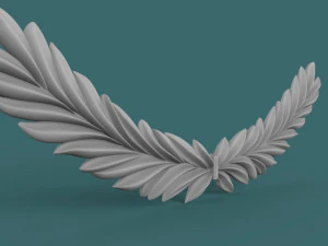 wreath 3d stl model for cnc 3D Print Model
