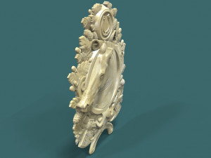 horse head medallion 3d stl model for cnc 3D Print Model