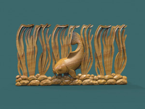 underwater fish 3d stl model for cnc 3D Print Model