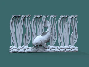 underwater fish 3d stl model for cnc 3D Print Model