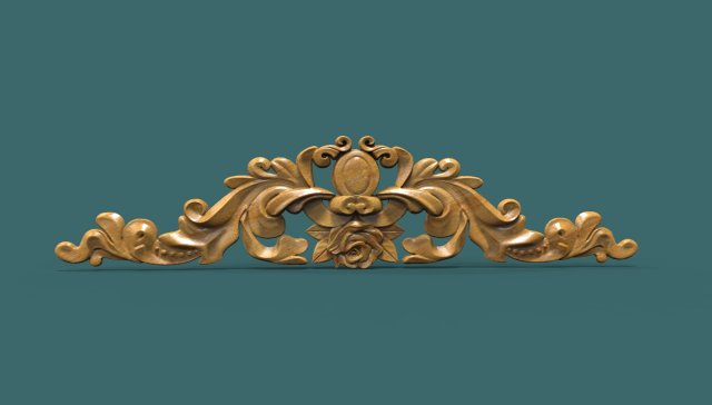 the central decorative element 3d stl model for cnc Model do druku 3D .c4d .max .obj .3ds .fbx .stl .blend 