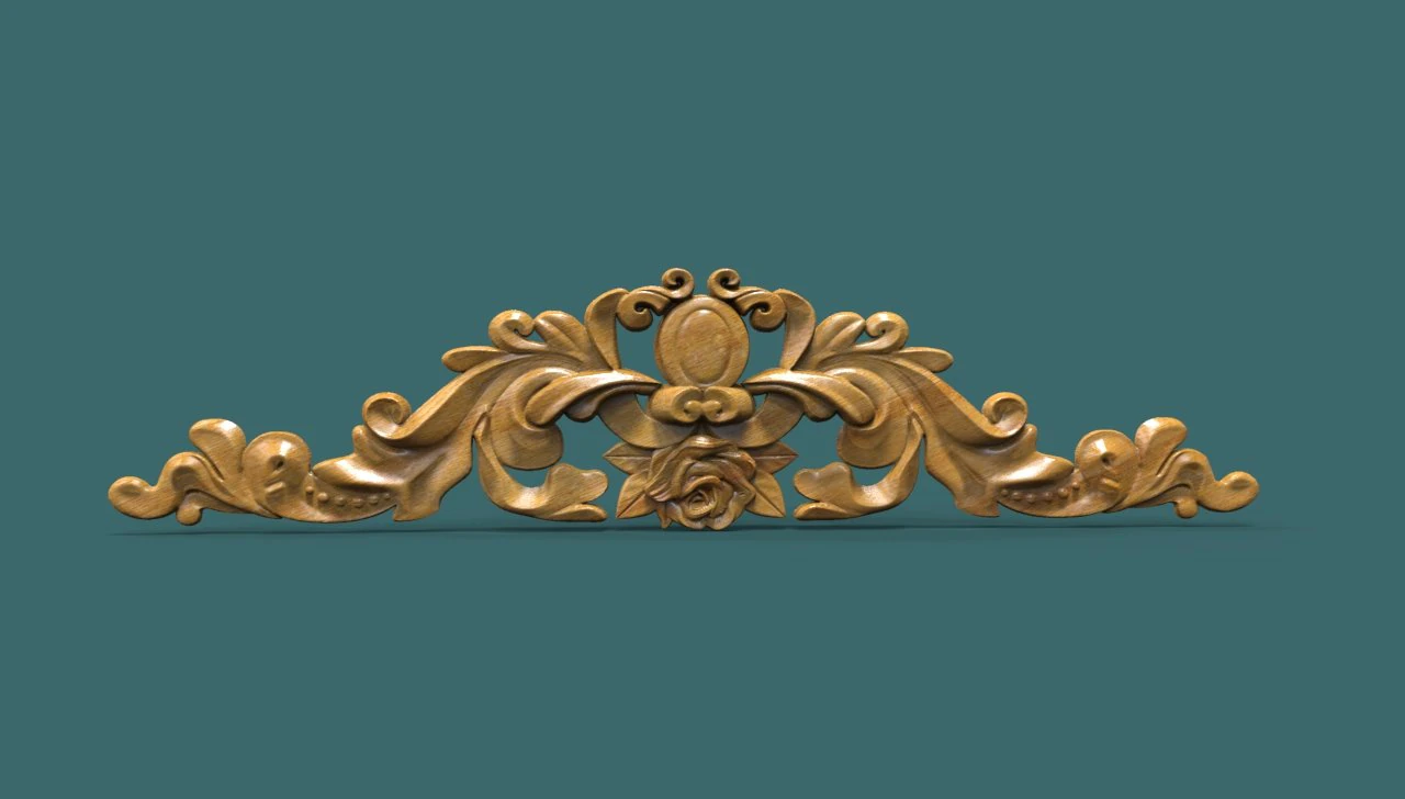 the central decorative element 3d stl model for cnc 3D Print Model .c4d .max .obj .3ds .fbx .stl .blend