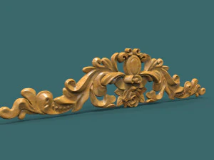 the central decorative element 3d stl model for cnc 3D Print Model