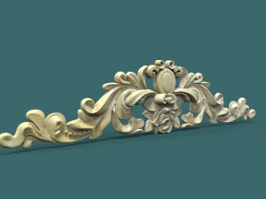 the central decorative element 3d stl model for cnc 3D Print Model