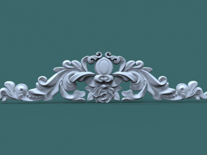 the central decorative element 3d stl model for cnc Model do druku 3D