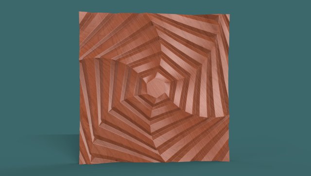 hexagonal wall panel Model 3D .c4d .max .obj .3ds .fbx .stl .blend 