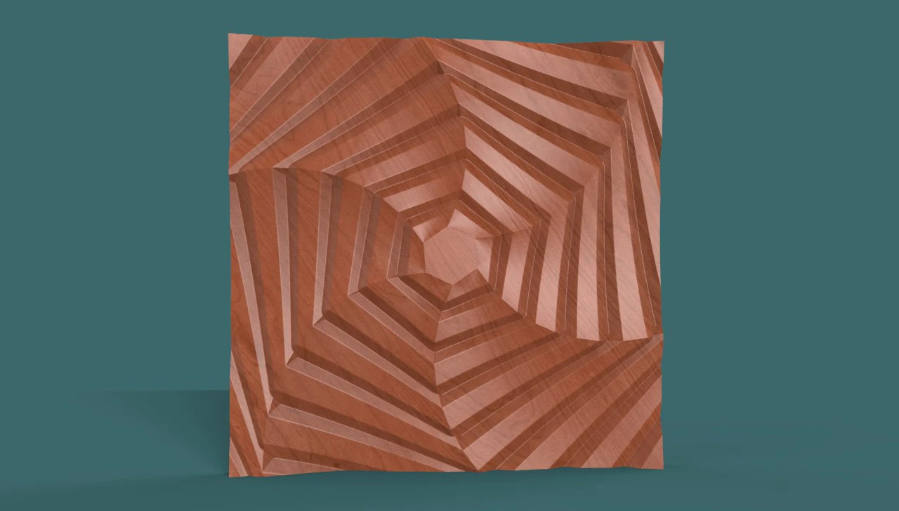 hexagonal wall panel 3D Model .c4d .max .obj .3ds .fbx .stl .blend 