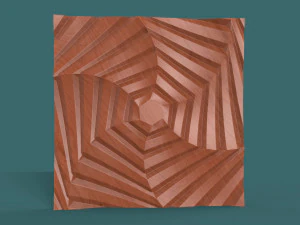 шестиугольная стеновая панель 3D Модель